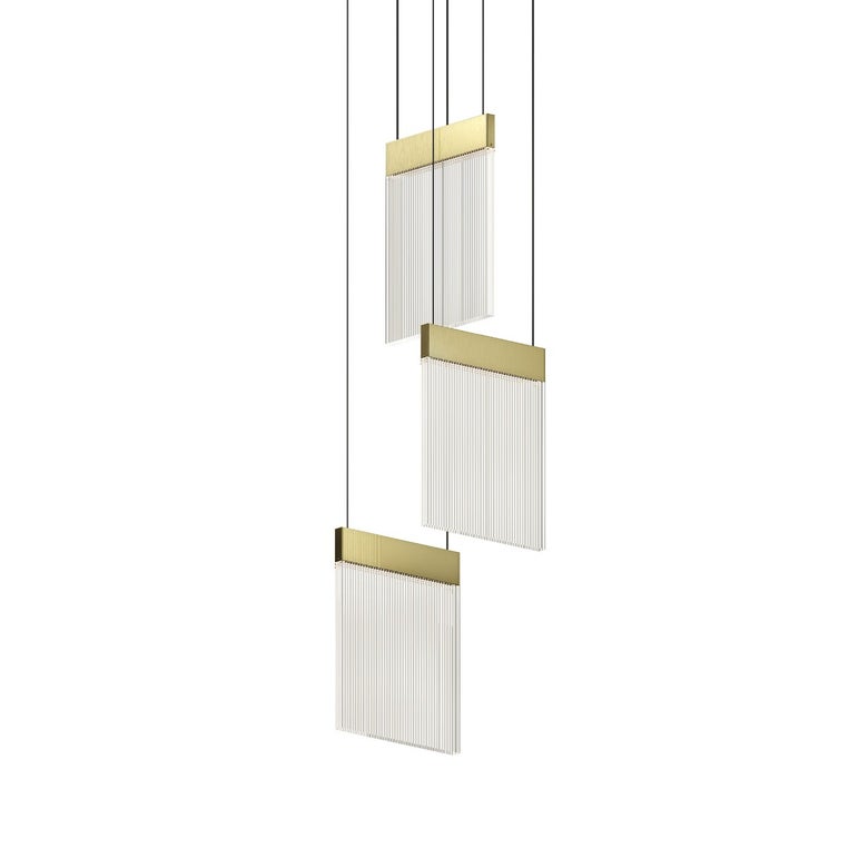 V Panels 3-Light Pendant by SONNEMAN 3092