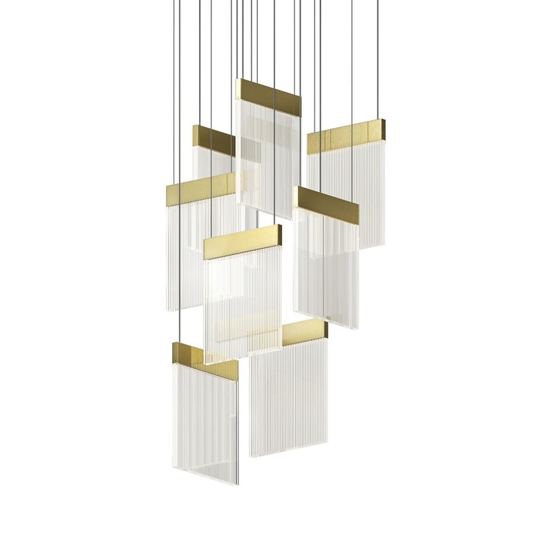 V Panels 8-Light Pendant by SONNEMAN 3094