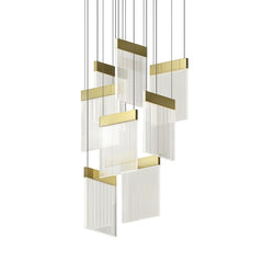 V Panels 8-Light Pendant by SONNEMAN 3094