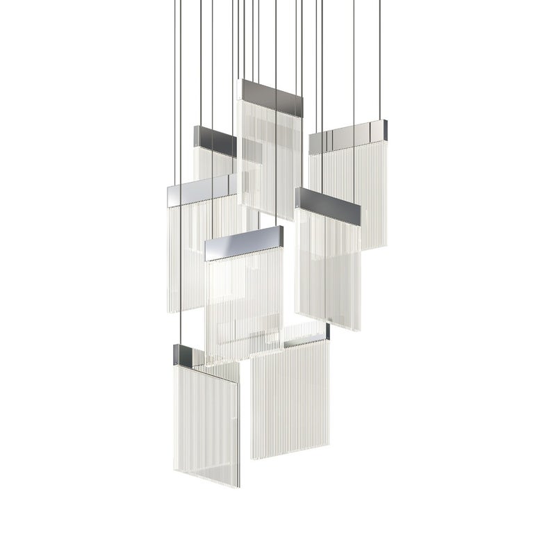 V Panels 8-Light Pendant by SONNEMAN 3094