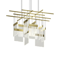 V Panels Chandelier