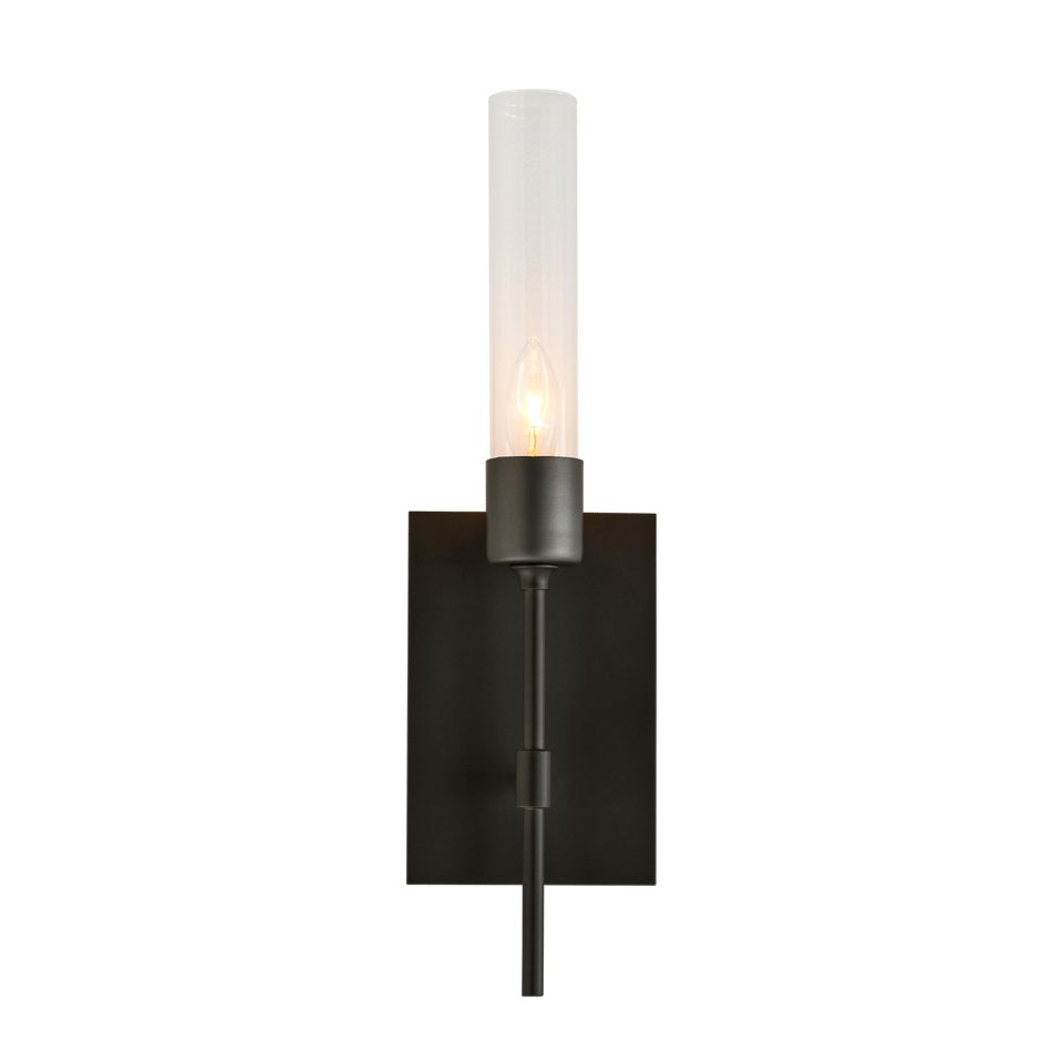 Hubbardton Forge Vela Sconce 16" Wall Light with Custom Finishes and Dimmable Functionality