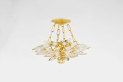 Vittoria Semi-Flush Ceiling Light by Corbett Lighting 363-18-GL