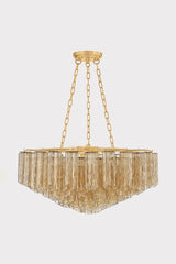 Watertown 9-Light Chandelier by Hudson Valley Lighting - Art Deco Inspired Aged Brass Design