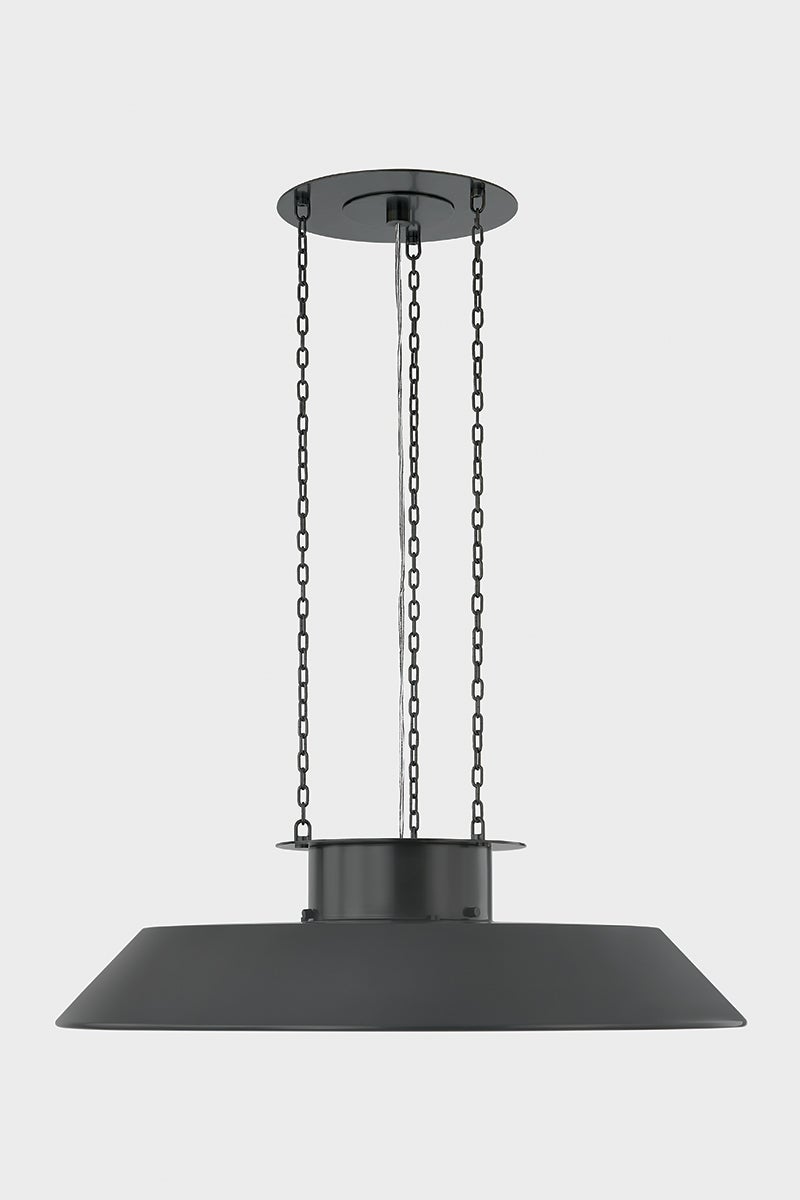 Woodrown Large Pendant Light by Hudson Valley Lighting - Adjustable, Opal Glossy Shade, Modern Design, 32" Width