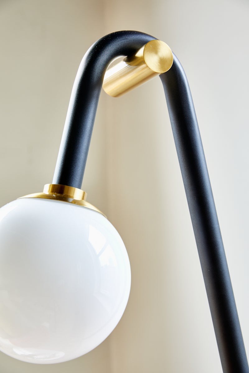 Whit Floor Lamp by Mitzi HL382401-AGB/BK