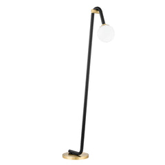 Whit Floor Lamp by Mitzi HL382401-AGB/BK