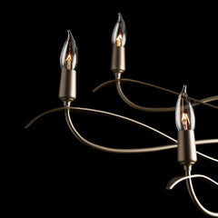 Willow 6-Light Small Chandelier by Hubbardton Forge, Dimmable, Artisan Crafted, Versatile Finish Options