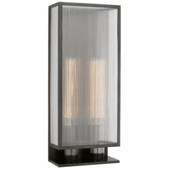 York 24-Inch Double Box Outdoor Sconce by Visual Comfort - Dimmable, ETL Wet Rated, Elegant Design