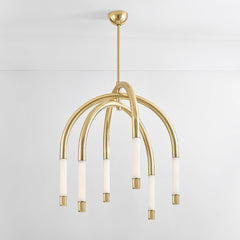 Zeme LED Chandelier by Corbett Lighting 471-34-VPB