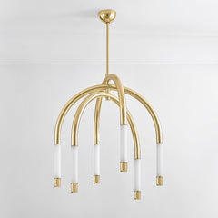 Zeme LED Chandelier by Corbett Lighting 471-34-VPB