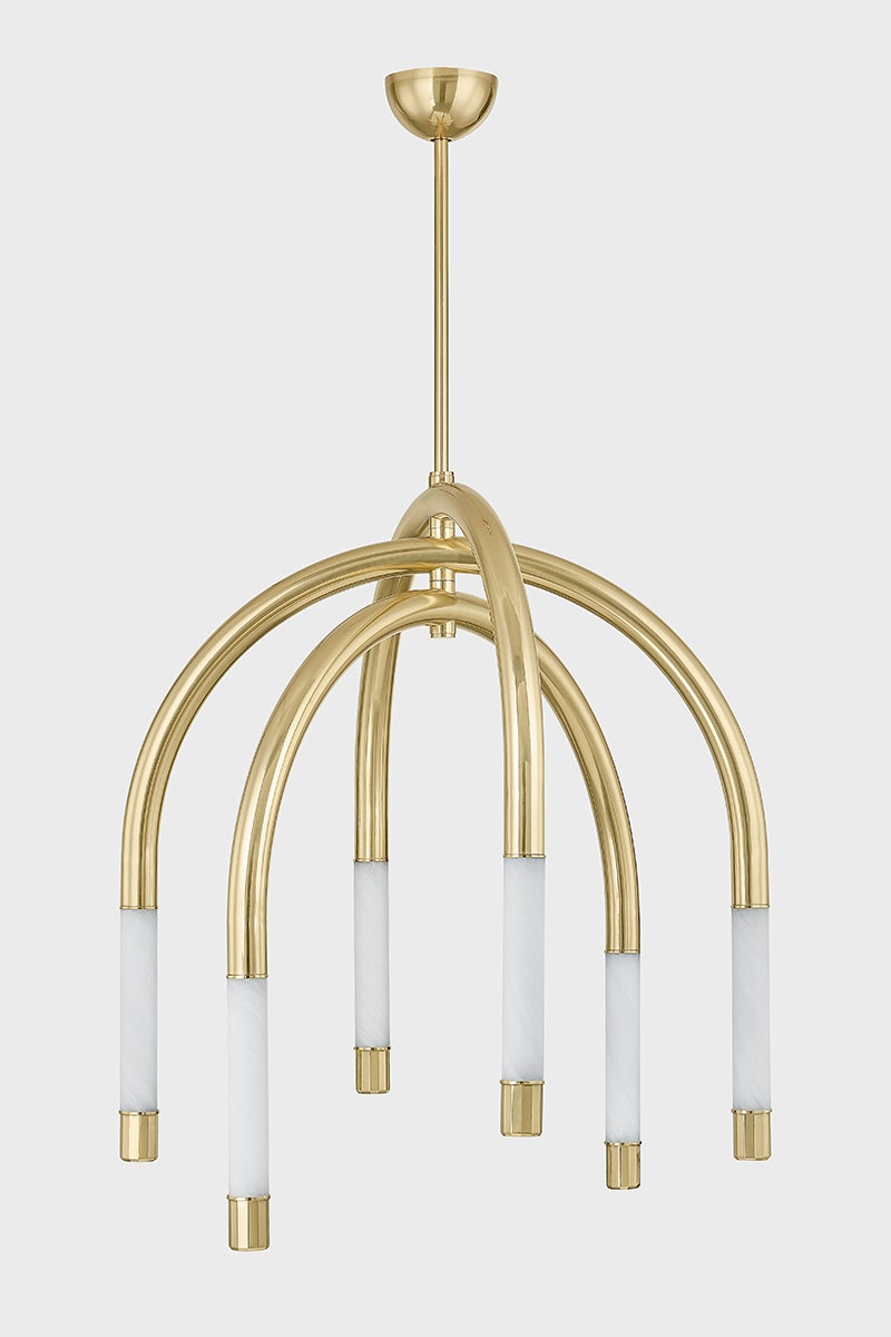 Zeme LED Chandelier by Corbett Lighting 471-34-VPB