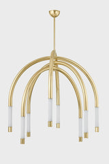 Zeme Large LED Chandelier by Corbett Lighting 471-48-VPB