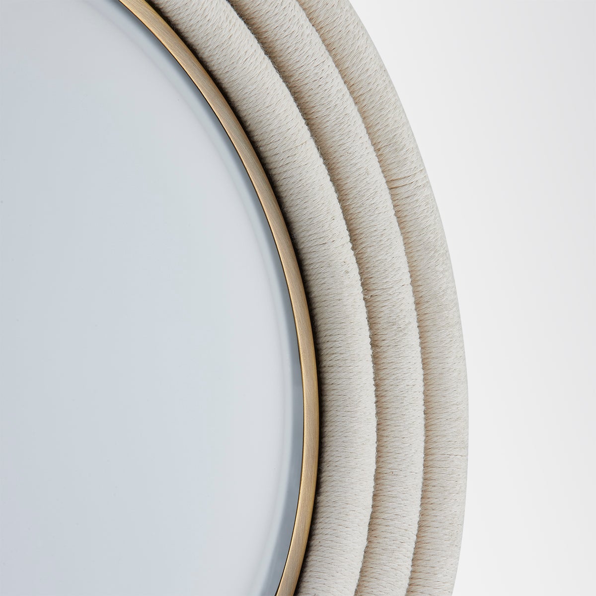 Zion Large Ceiling Light by Troy Lighting, 16" Opal Matte Shade, White Cotton Rope Design, Dimmable, ETL Damp Rated