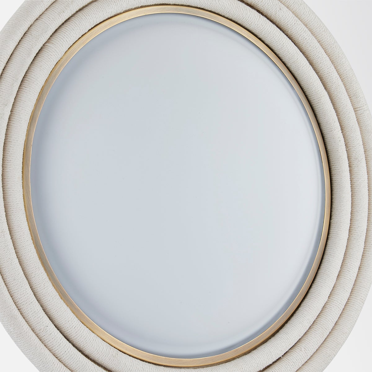 Zion Large Ceiling Light by Troy Lighting, 16" Opal Matte Shade, White Cotton Rope Design, Dimmable, ETL Damp Rated