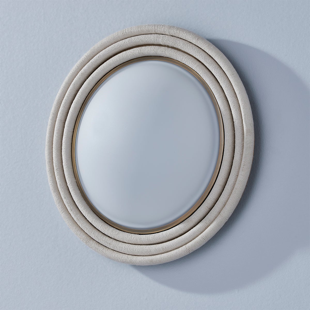 Zion Large Ceiling Light by Troy Lighting, 16" Opal Matte Shade, White Cotton Rope Design, Dimmable, ETL Damp Rated