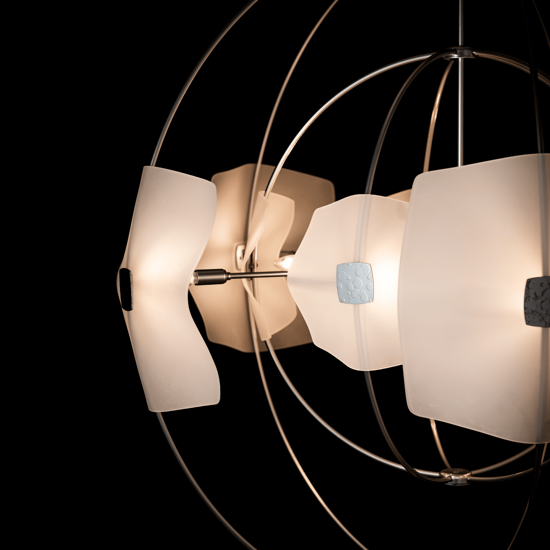 Elegant modern light fixtures representing Afterimage Lighting's mission of quality and innovation