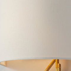 Corbett Lighting-Akina Sconce - Sculptural Wave-Like Design with White Linen Shade