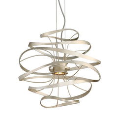 Corbett Lighting Calligraphy Mini Chandelier with Sculptural Design, LED Light Engines and Swirling Lines