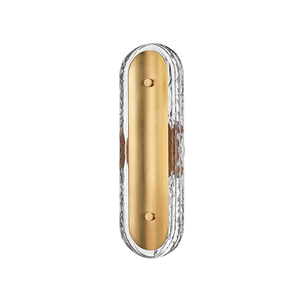 Corbett Lighting-Macau Sconce - Textured Glass and Convex Metal Design for Sparkling Glow