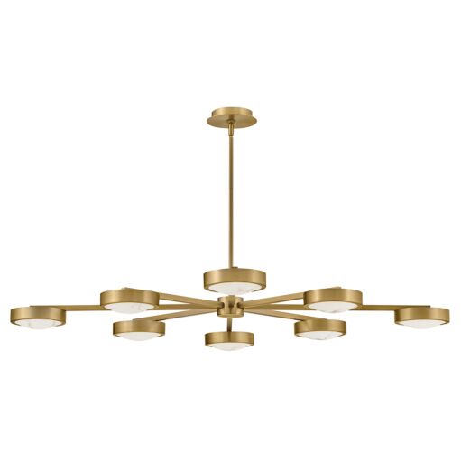 Cava Large Convertible Semi-Flush Mount Light Fixture by Fredrick Ramond - Cloudstone Shade, Dimmable LED