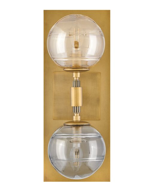 Oberon Medium 2-Light Sconce by Fredrick Ramond - Dimmable, Multi-Colored Glass, Versatile Design