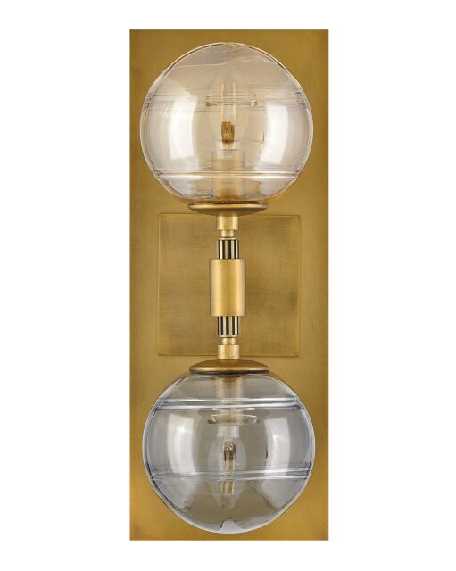 Oberon Medium 2-Light Sconce by Fredrick Ramond - Dimmable, Multi-Colored Glass, Versatile Design