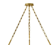 Coco Extra Large 24-Light Chandelier - Crackled Glass & Lacquered Brass Finish by Fredrick Ramond