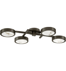 Fredrick Ramond Cava 30" Large Flush Mount Ceiling Light With Cloudstone Shade & Dimmable LED