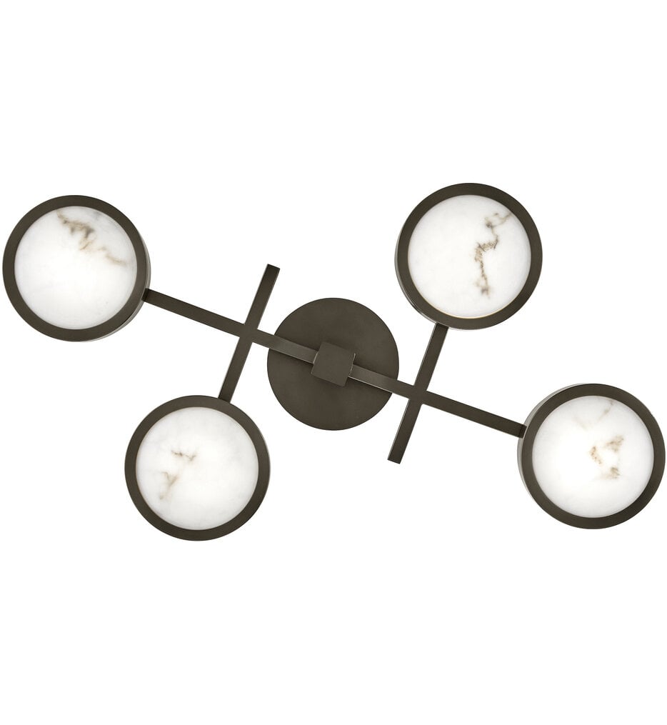 Fredrick Ramond Cava 30" Large Flush Mount Ceiling Light With Cloudstone Shade & Dimmable LED