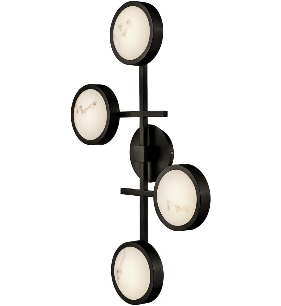 Fredrick Ramond Cava 30" Large Flush Mount Ceiling Light With Cloudstone Shade & Dimmable LED