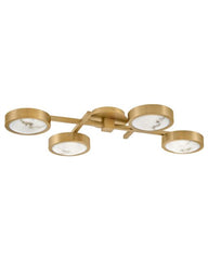 Fredrick Ramond Cava 30" Large Flush Mount Ceiling Light With Cloudstone Shade & Dimmable LED