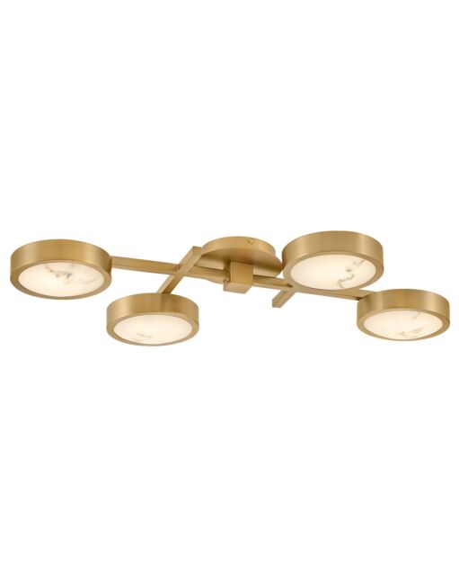 Fredrick Ramond Cava 30" Large Flush Mount Ceiling Light With Cloudstone Shade & Dimmable LED