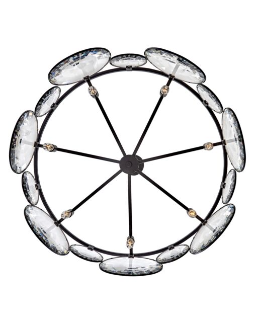 Nala Medium Drum Chandelier by Fredrick Ramond - 7 Light Optic Crystal Hanging Fixture