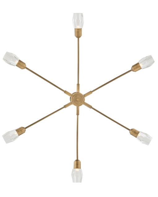 Atera Large 6-Light Single Tier Chandelier by Fredrick Ramond - Modern Crystal Design