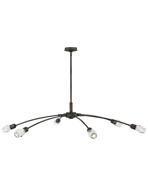 Atera Extra Large 60" Wide Chandelier by Fredrick Ramond - Modern Transitional Design with Crystal Accents