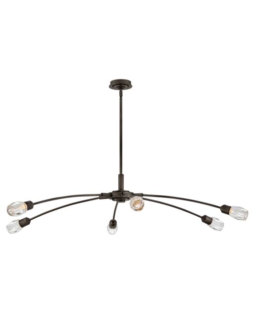 Atera Extra Large 60" Wide Chandelier by Fredrick Ramond - Modern Transitional Design with Crystal Accents