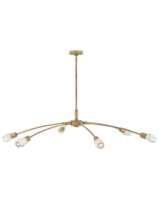 Atera Extra Large 60" Wide Chandelier by Fredrick Ramond - Modern Transitional Design with Crystal Accents