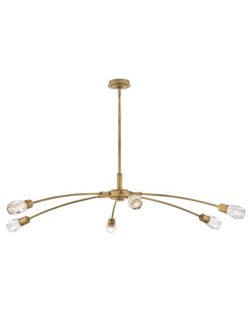 Atera Extra Large 60" Wide Chandelier by Fredrick Ramond - Modern Transitional Design with Crystal Accents