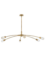 Atera Extra Large 60" Wide Chandelier by Fredrick Ramond - Modern Transitional Design with Crystal Accents