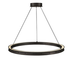 Althea 38-Inch Large Chandelier By Fredrick Ramond - Etched Glass, Dimmable LED, Modern Elegance