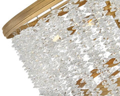 Rubina Medium Crystal Chandelier - 10 Light, Burnished Gold Finish by Fredrick Ramond