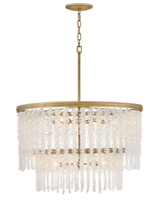 Rubina 12-Light Medium Crystal Chandelier in Burnished Gold - Fredrick Ramond FR41498BNG