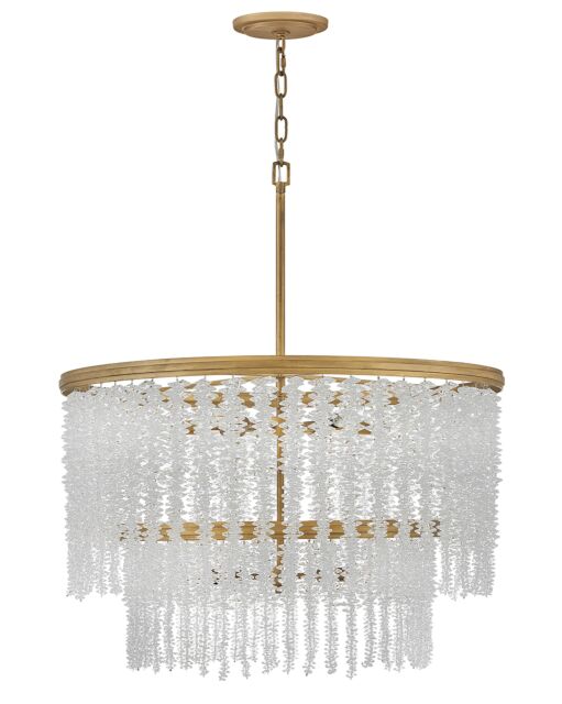 Rubina 12-Light Medium Crystal Chandelier in Burnished Gold - Fredrick Ramond FR41498BNG