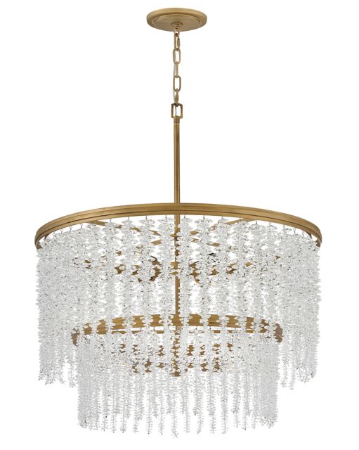 Rubina 12-Light Medium Crystal Chandelier in Burnished Gold - Fredrick Ramond FR41498BNG