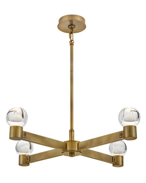 Lyric Medium Chandelier by Fredrick Ramond FR41545 - Modern Optic Crystal with Dimmable LEDs