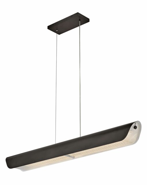 Arco Medium Linear hanging Light Fixture by Fredrick Ramond - Modern Design with Dimmable LED