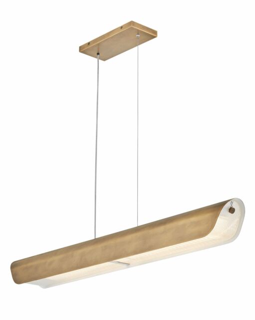 Arco Medium Linear hanging Light Fixture by Fredrick Ramond - Modern Design with Dimmable LED