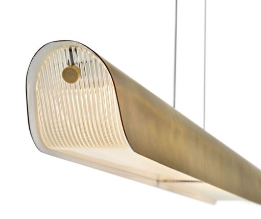 Arco Medium Linear hanging Light Fixture by Fredrick Ramond - Modern Design with Dimmable LED