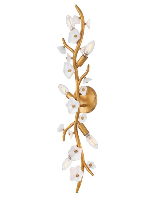 Fredrick Ramond Azalea Large 5-Light Sconce with Elegant Glass Blossoms & Dimmable Feature